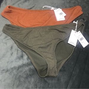 Lot Of 2 Good American Always Fits Better Bikini Bottom Stormy And Chai 5/6